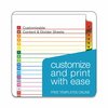Cardinal Index System 8-1/2 x 11", 1-31 Tab/Index, Assorted Colors 60118